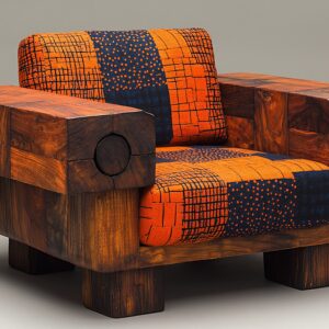 Ghanaian Wooden Sofa Chair